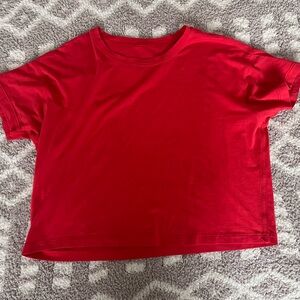 Red/pink lululemon cates tee size 4